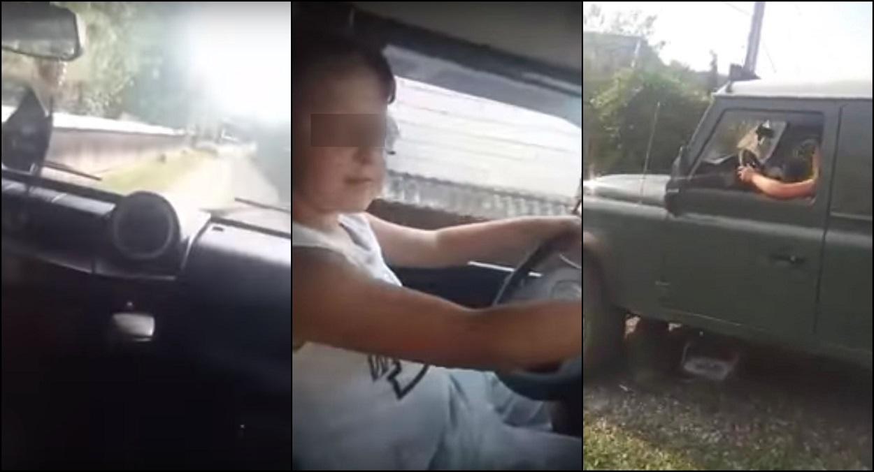 Reacţia poliţiei în cazul copilului filmat conducând singur pe un drum din Maramureş Reacţia poliţiei în cazul copilului filmat conducând singur pe un drum din Maramureş