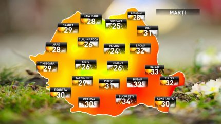 Prognoza meteo pentru marți, 28 august 2018