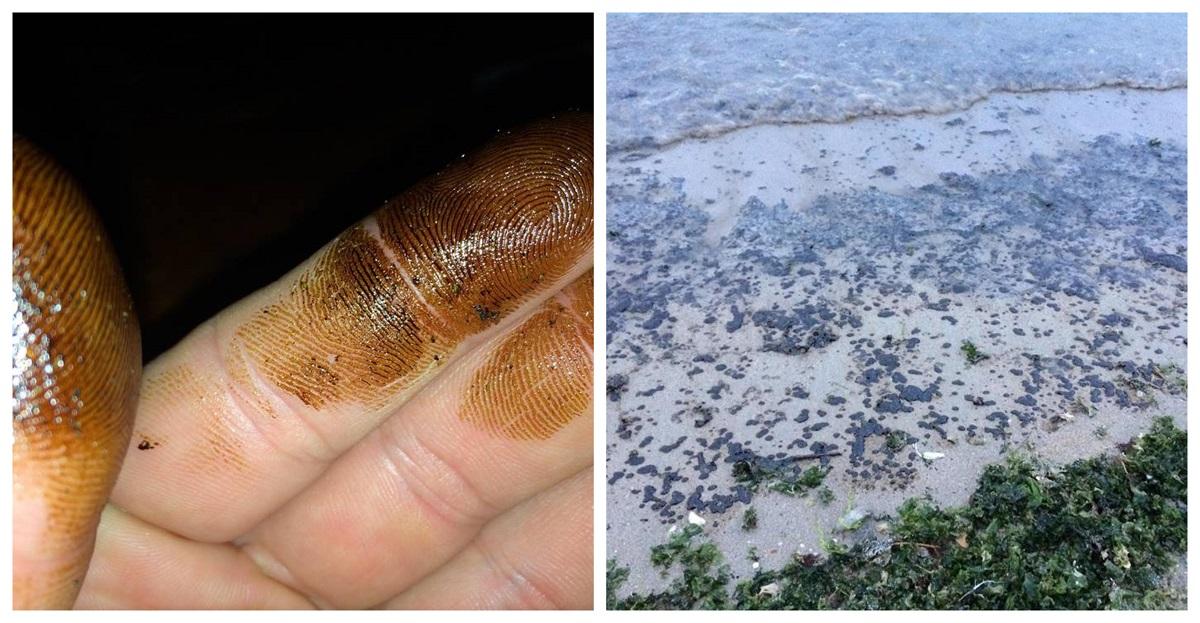 Poluare cu petrol pe plaja din Mangalia