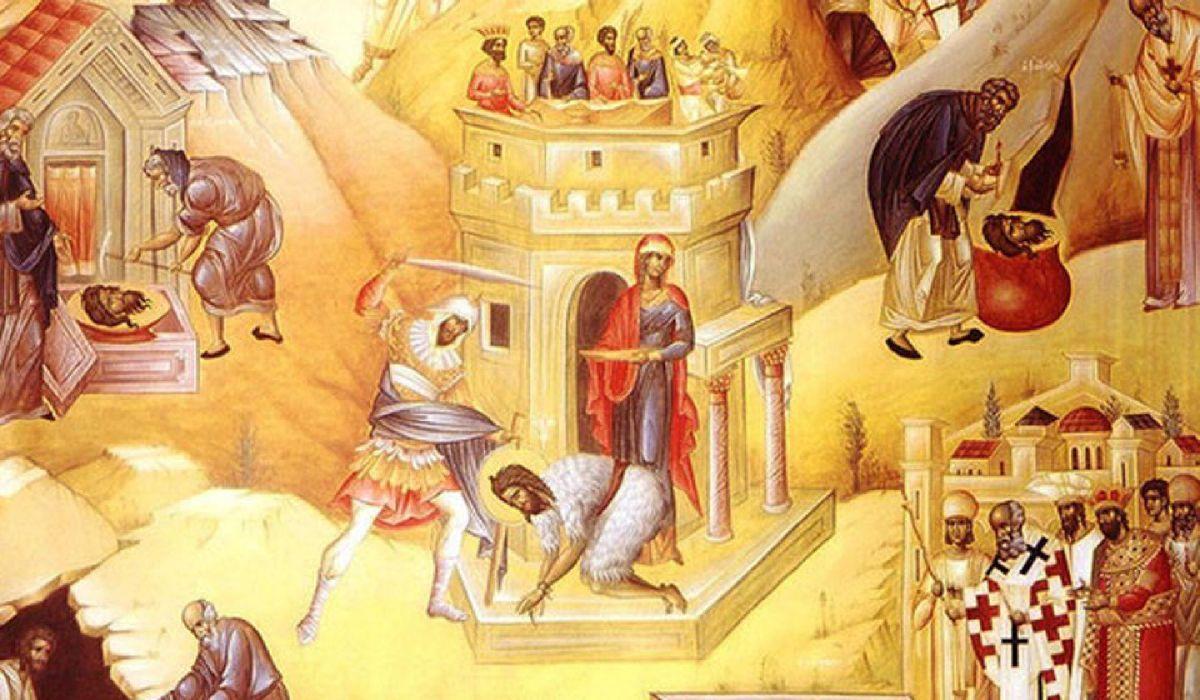 Sarbatoare 29 august. Taierea Capului Sfantului Ioan Botezatorul
