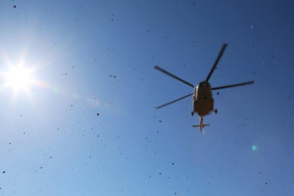 Elicopter rusesc Mi-8 în zbor