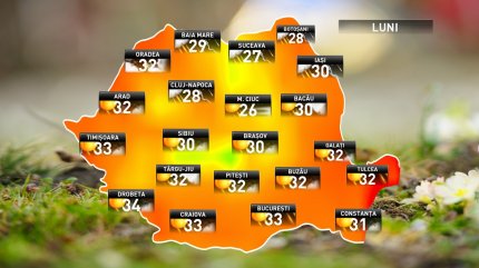 Prognoza meteo pentru luni, 6 august