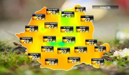 Vremea pe 14 septembrie 2018 anunţă temperaturi de vară