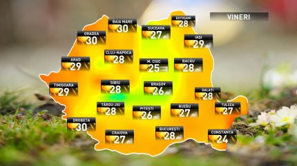 Temperaturi ridicate pe 21 septembrie 2018, anunţate de ANM