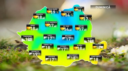 Prognoza meteo pentru duminică, 30 septembrie