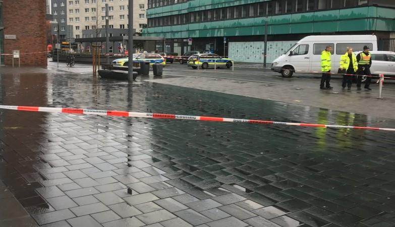 Locul în care șoferul a lovit oameni cu mașina, într-un oraș din Germania