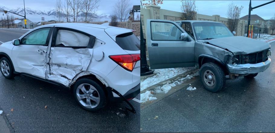 Accident maşini Accident din cauza provocării "Bird Box"