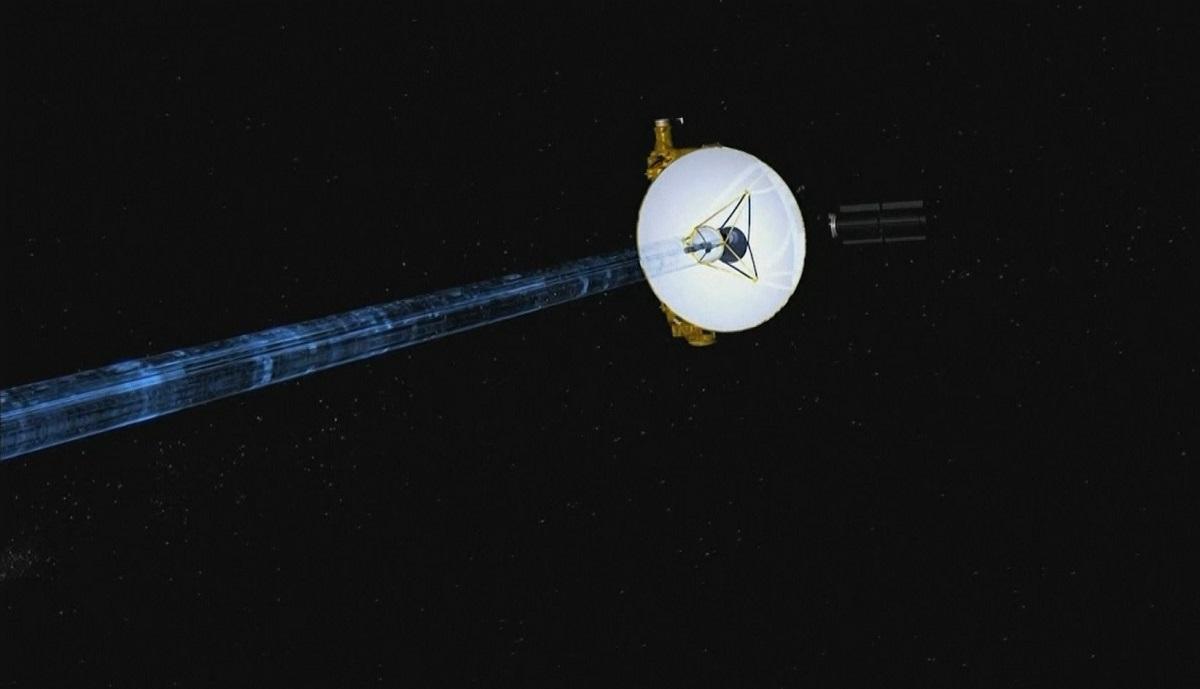 Reprezentație animată a sondei New Horizons în spațiu făcută de NASA