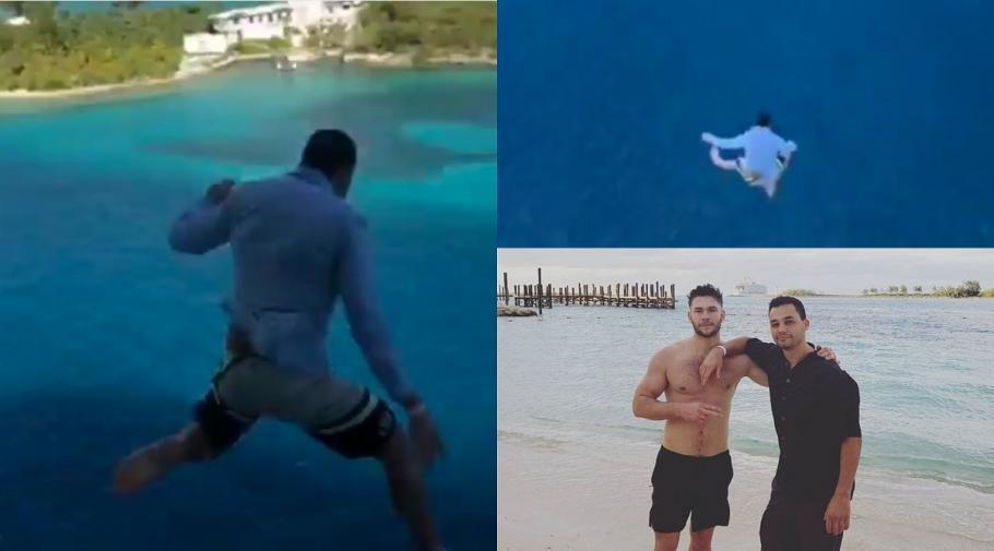 Captură video Tânărul a sărit de la 35 de metri înălţime
