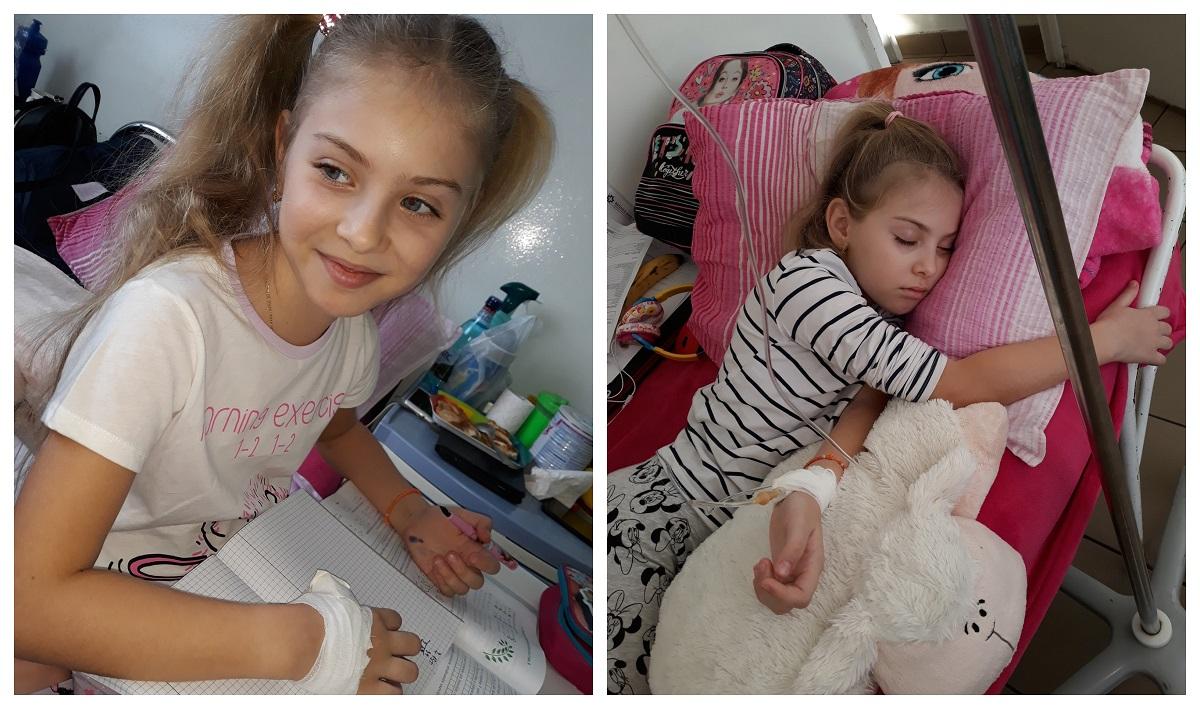 Povestea dramatică a Denisei, o fetiţă de 8 ani, din Focşani, diagnosticată cu patru boli