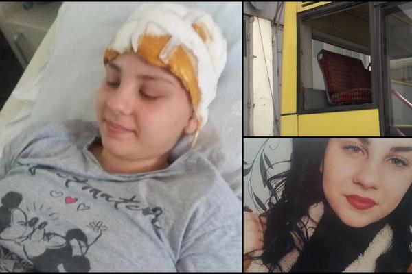 Fata care a căzut în cap prin geamul unui autobuz, la Ploieşti, este ţintuită la pat. Avocata tinerei face un apel dramatic pe Facebook
