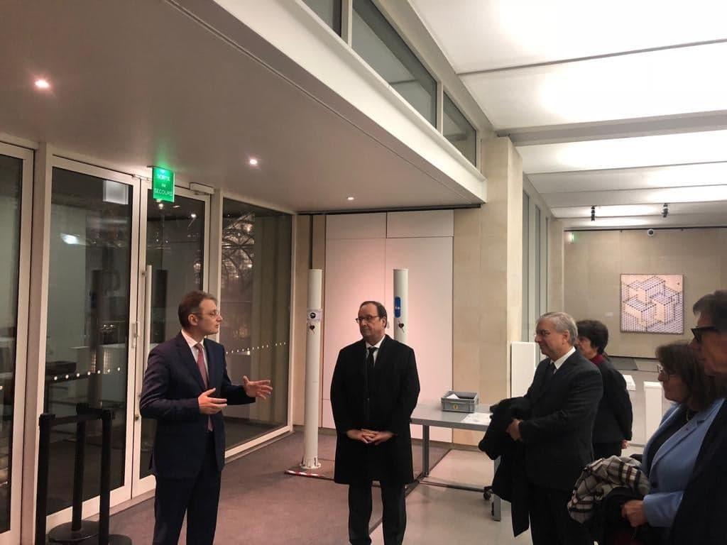 Francois Holllande, in vizita la Atelierul Brâncuși de la Paris