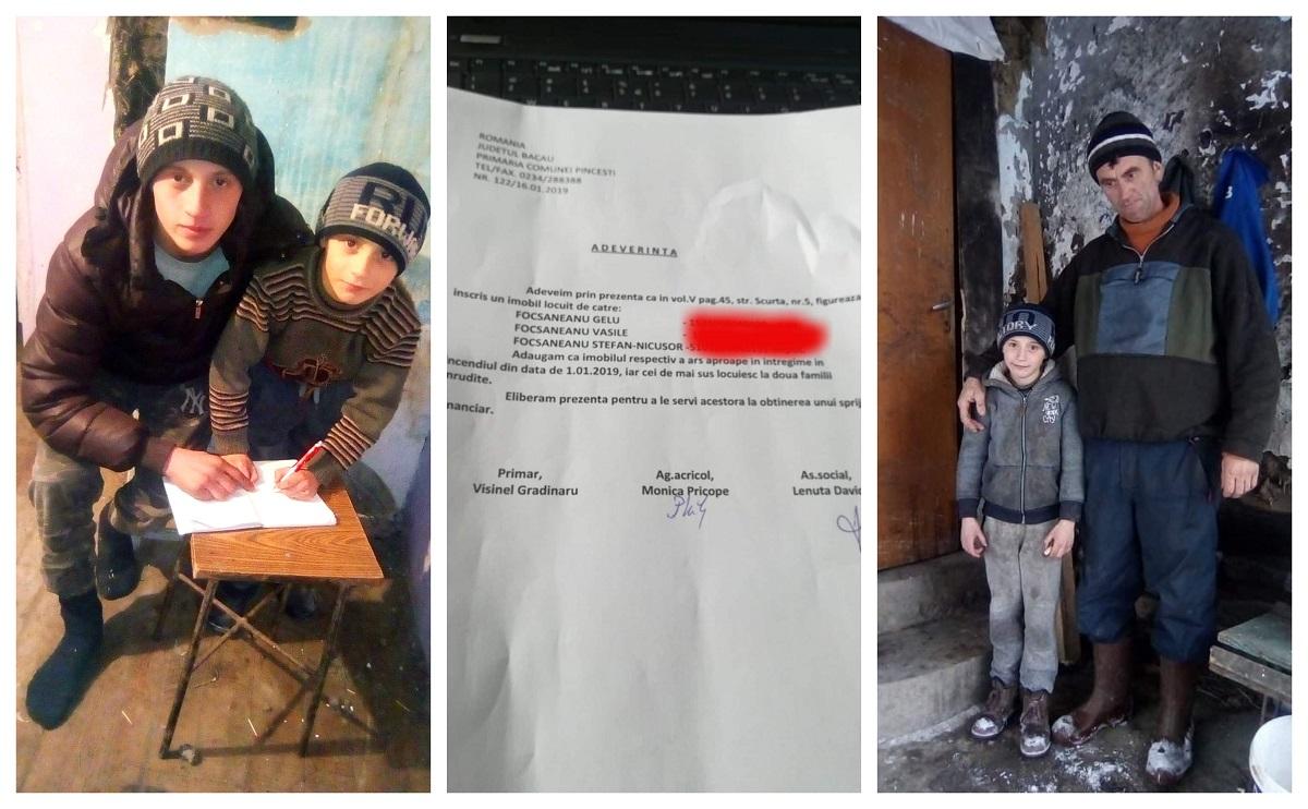 Andrei şi Nicuşor locuiesc în Pânceşti, judeţul Bacău