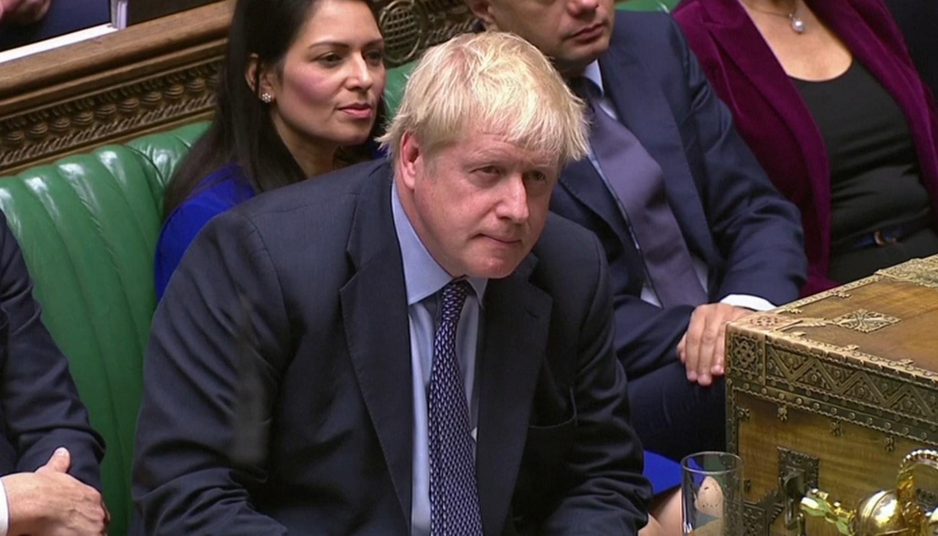 Boris Johnson la sesiunea Camerei Comunelor