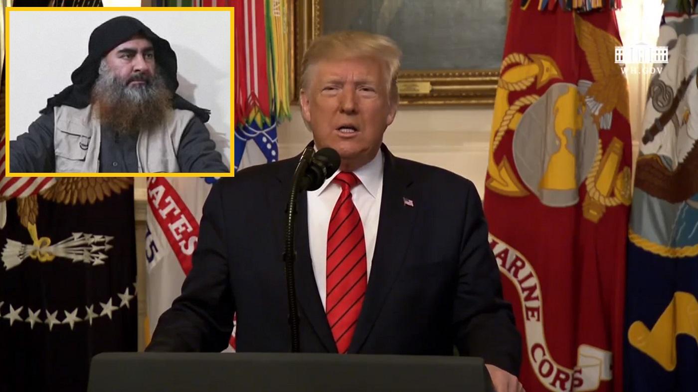 Donald Trump anunță moartea liderului Statului Islamic