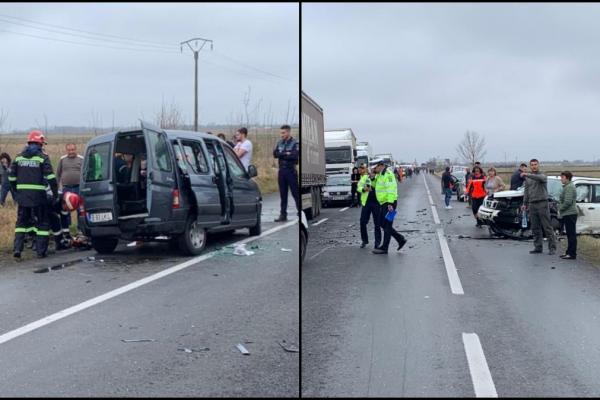 Accident cu trei mașini pe E85, între Cioranca și Limpeziș. O persoană a murit