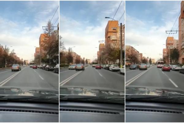 Un şofer care circula pe contrasens a lovit o maşină