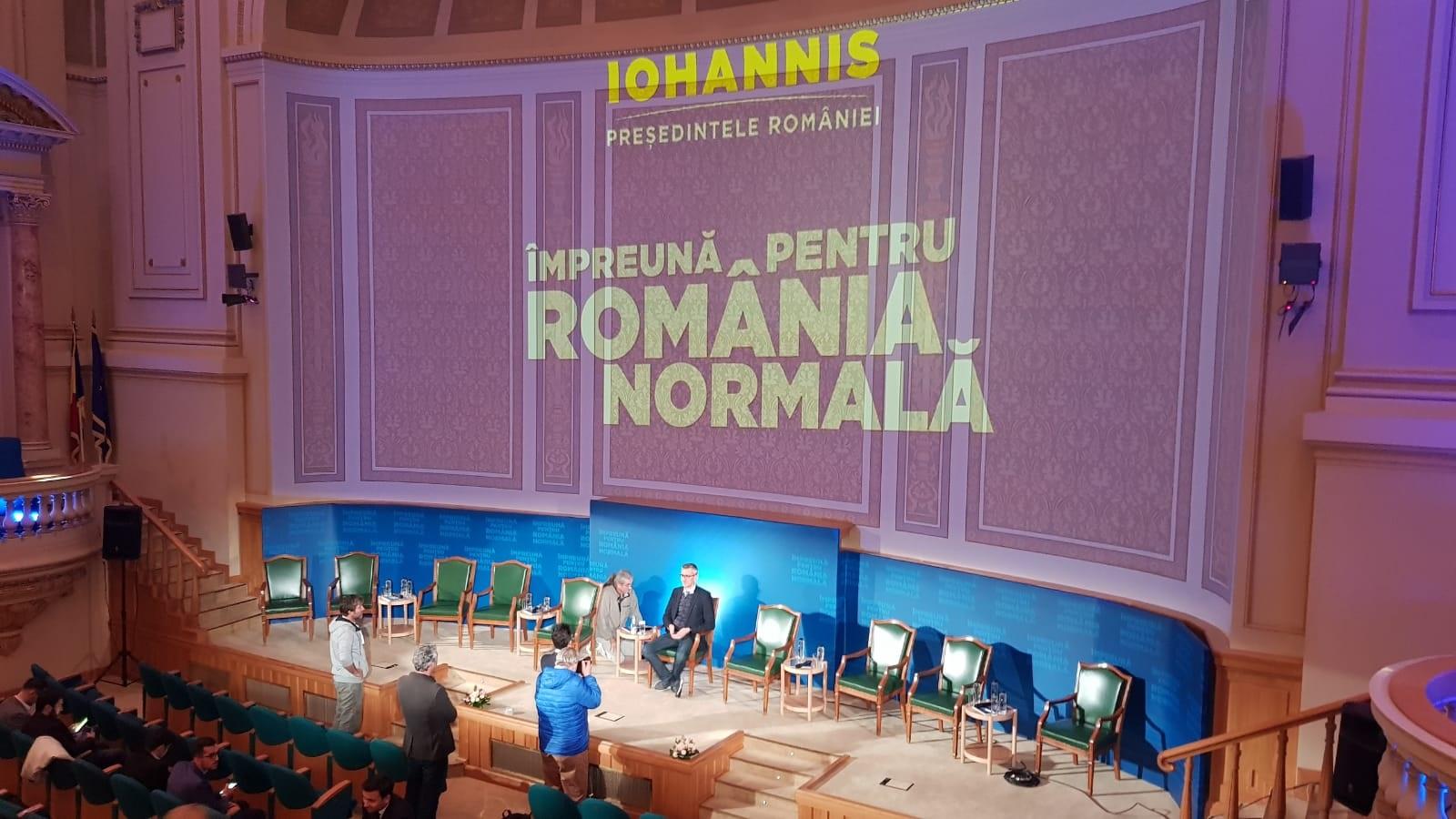 Imagini din culise de la dezbaterea electorală organizată de Klaus Iohannis