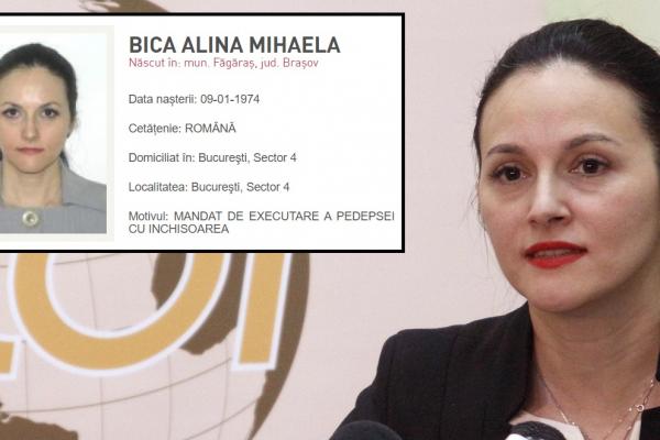Alina Bica, dată în urmărire