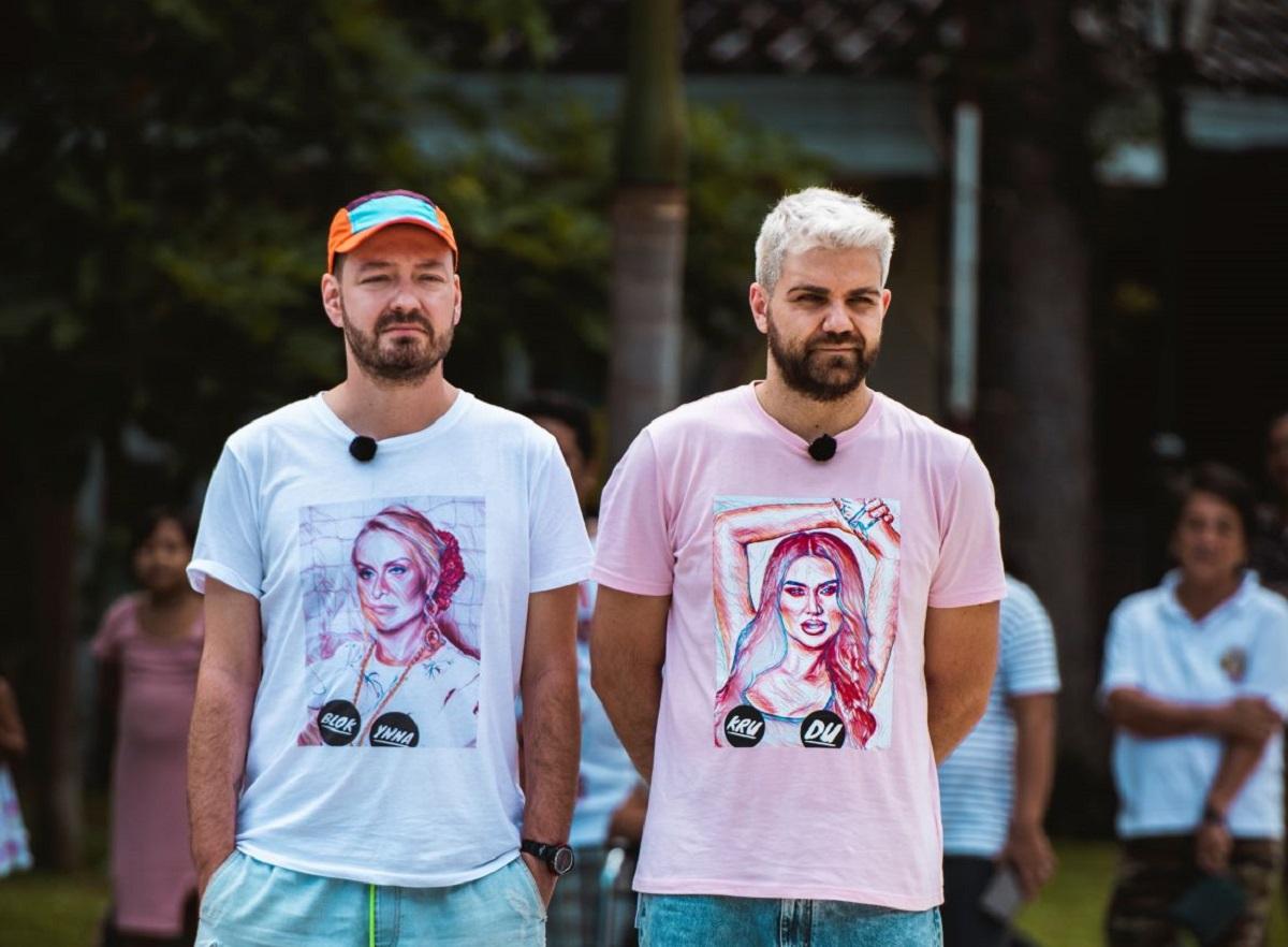 Alex Abagiu și Radu și-au făcut tricouri cu Vica și Daniela Crudu