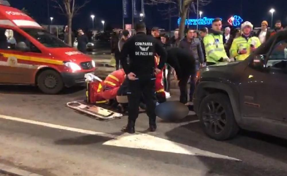 Accident în parcarea mall Băneasa