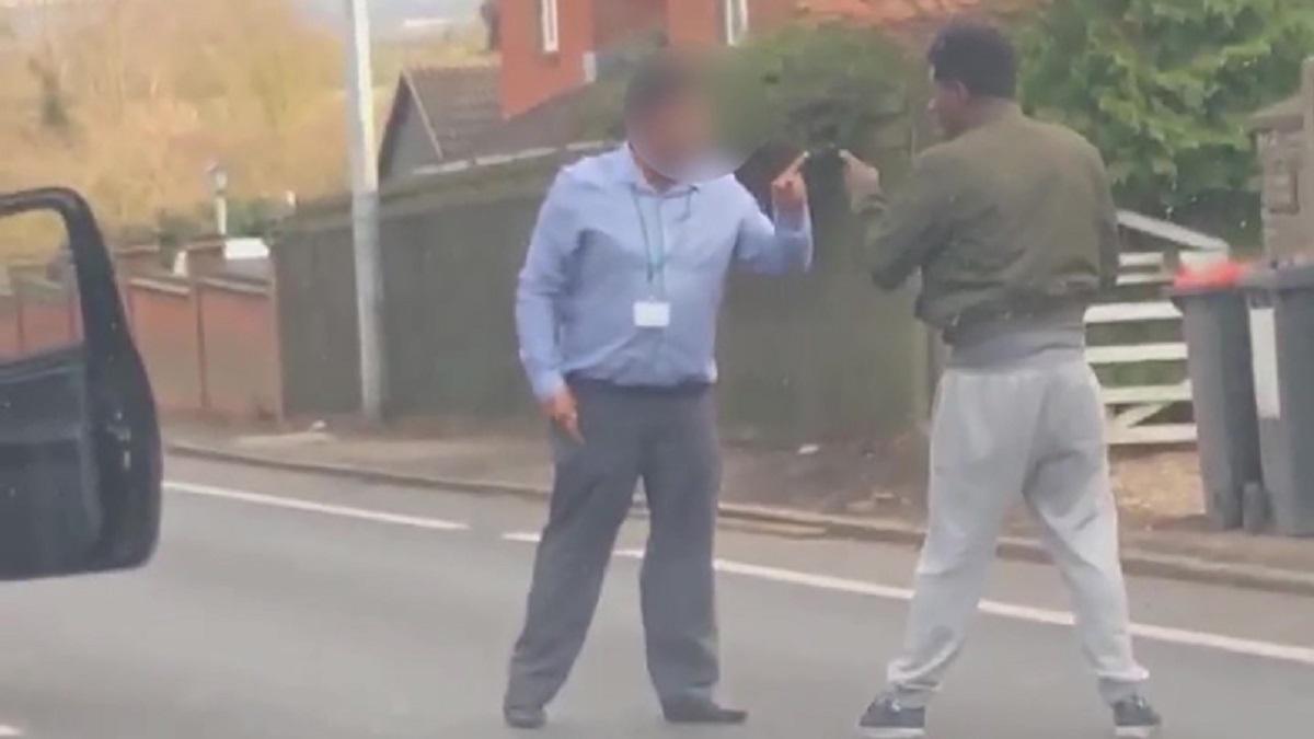 Captură video Un alt participant la trafic a filmat întreaga scenă