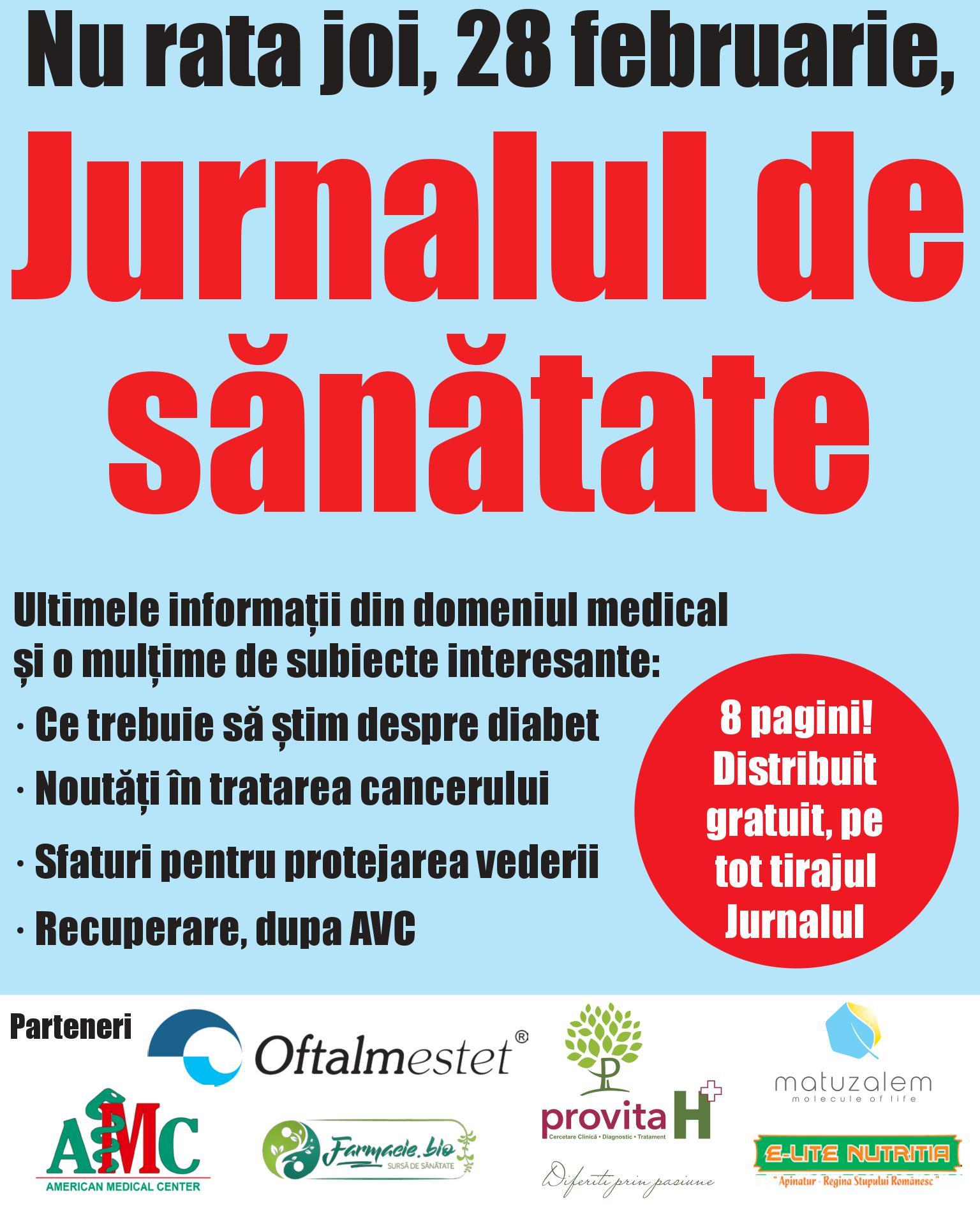 Jurnalul îţi oferă un ghid cu informaţii din domeniul medical