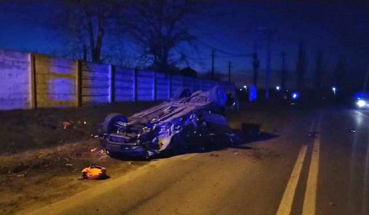 Ţofer beat urmărit la Caracal Accident la Caracal