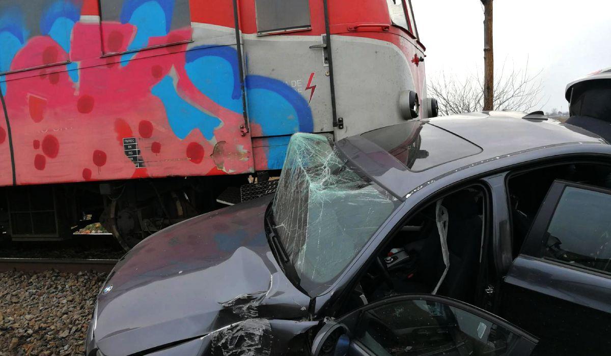 Şofer mort după un accident de tren la Grădiştea în Dolj