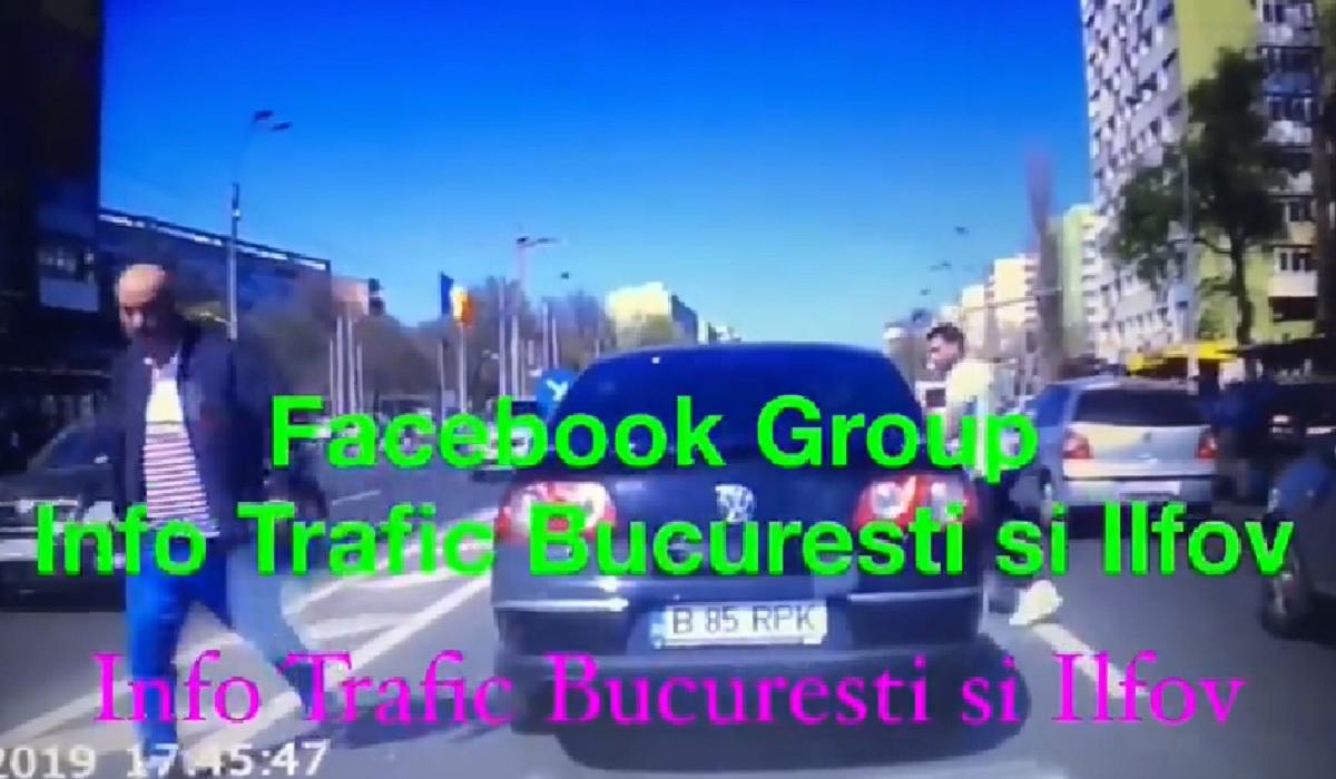 Şofer bătut în Bucureşti Şofer bătut cu bâta