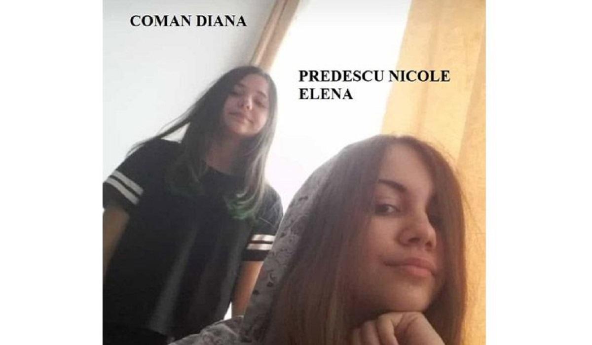 Două adolescente dispărute la Rm. Vâlcea Diana Coman şi Elena Nicole Predescu
