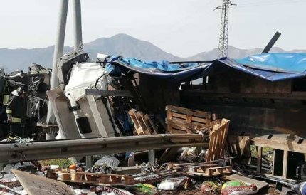 TIR-ul românului răsturnat pe autostrada din Italia