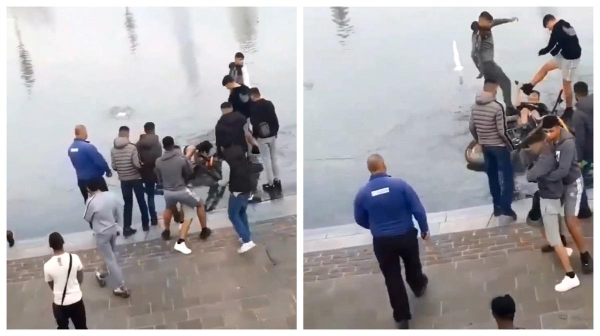 tanar lovit imigranti anglia Tânăr lovit fără milă de 10 imigranţi, într-un parc din Anglia, de faţă cu un paznic