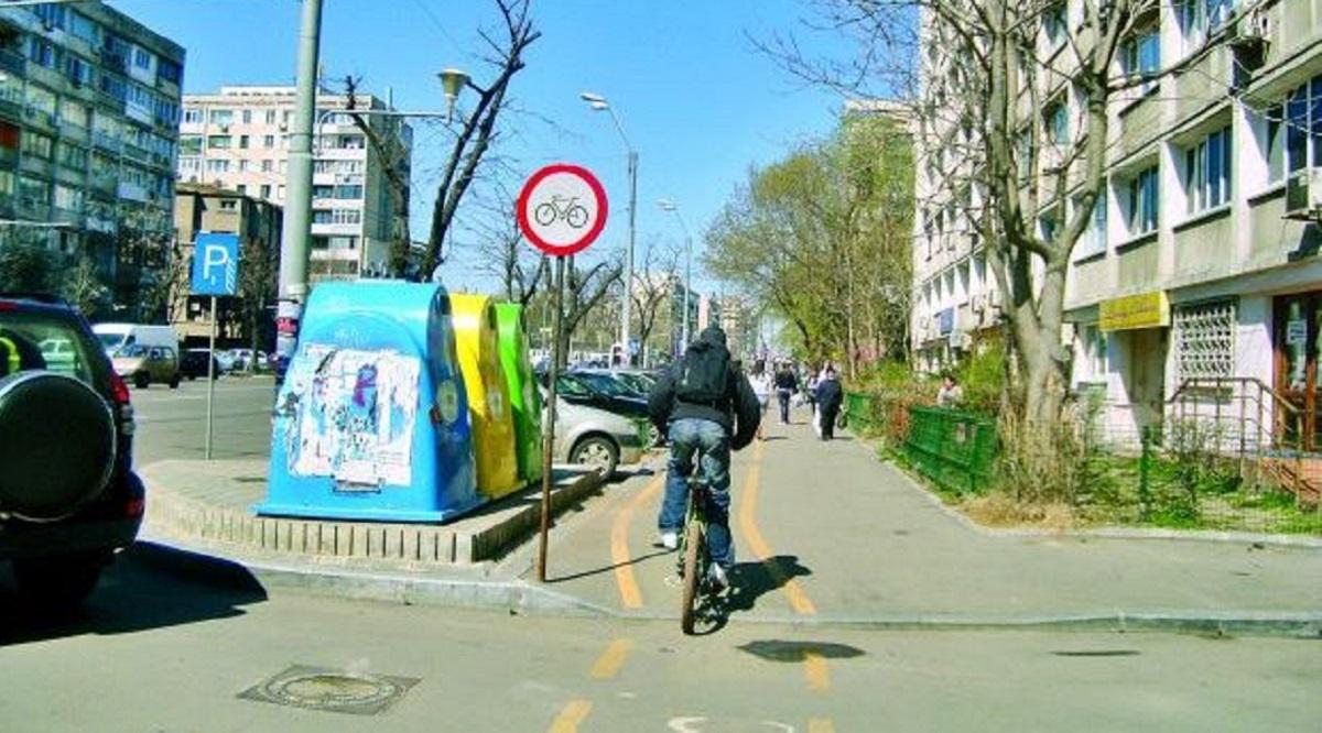 Urmărire cu maina pe trotuar la Vaslui Băiat de 13 ani pe bicicletă, la Vaslui
