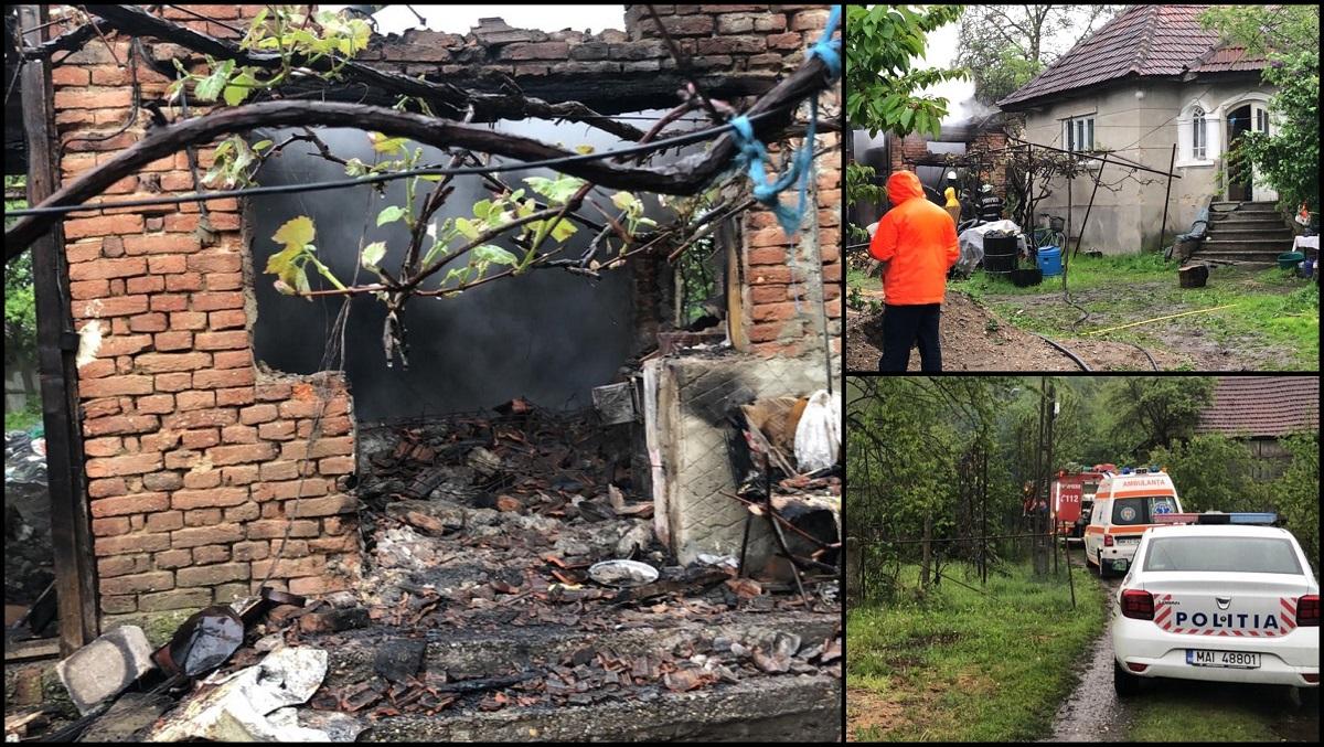 Bunica unuia dintre preoţii satului Remeţi pe Someş, comuna Mireşu Mare, a murit în casa cuprinsă de flăcări