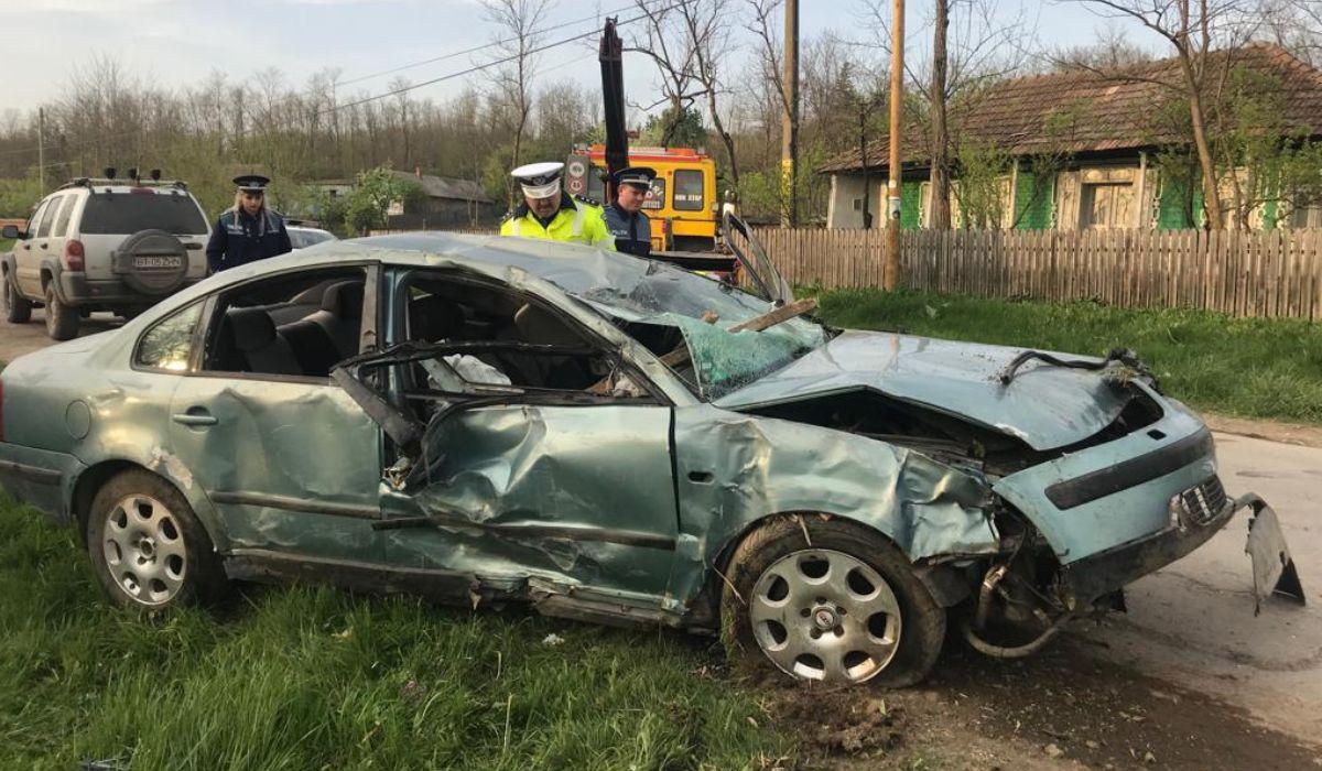 Accident la Hlipiceni, în Botoșani, cu doi morți în noaptea de Înviere