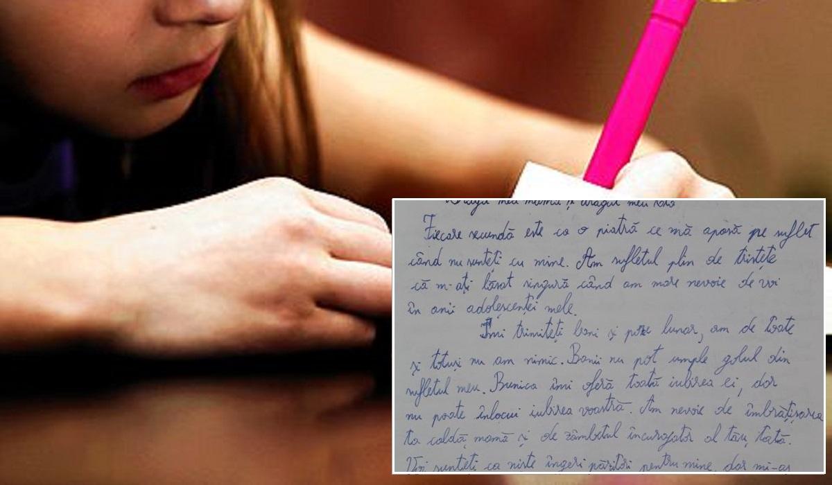 Fetiţă din Olt Fetiţă din Olt, scrisoare emoţionantă pentru părinţii plecaţi în străinătate