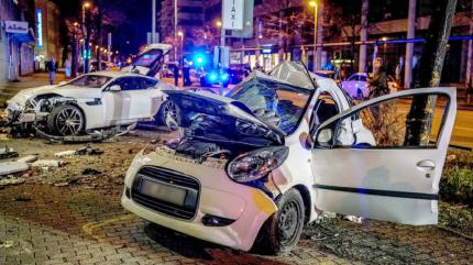 Jaguar închiriat, accident mortal