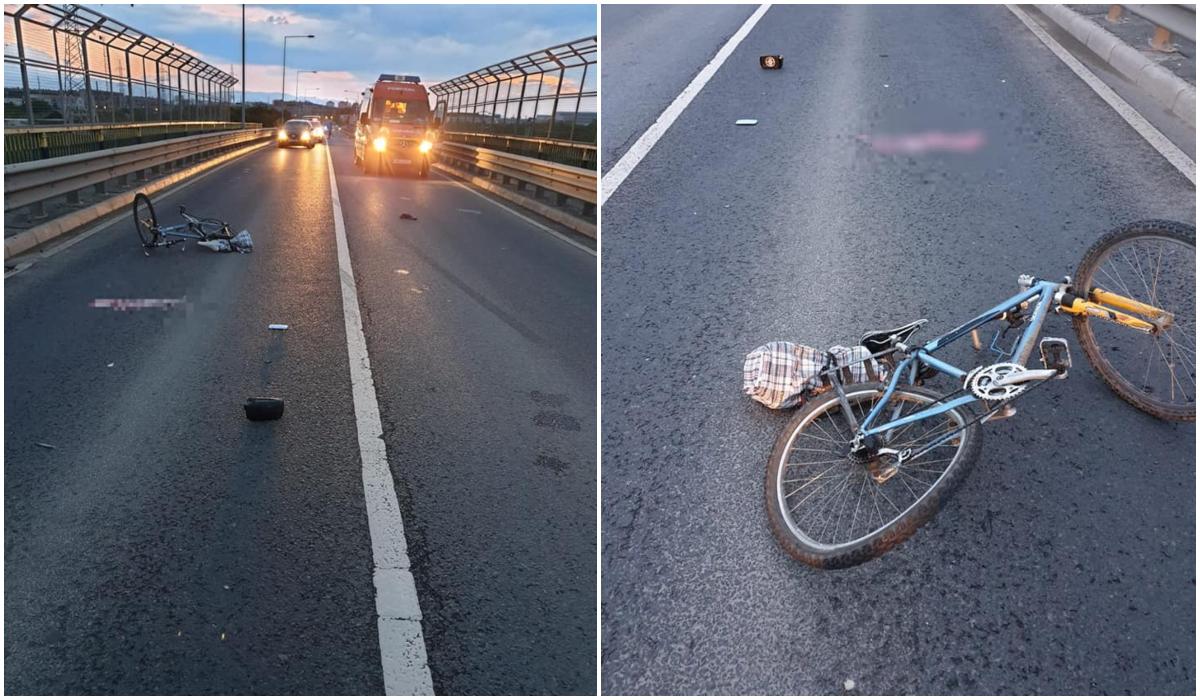Biciclist lovit cu maşina şi lăsat să moară, la Sibiu
