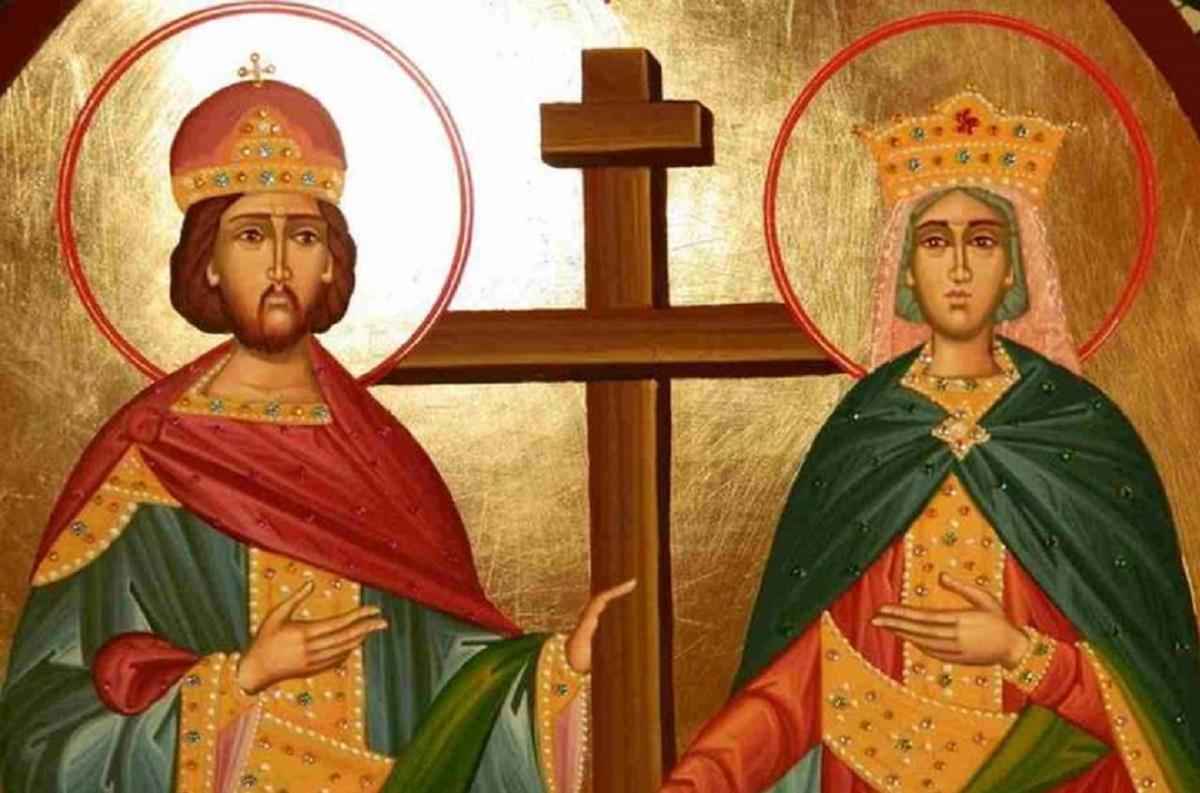 Biserica Ortodoxă îi prăznuieşte pe 21 mai pe Sfinţii Împăraţi Constantin şi mama sa, Elena