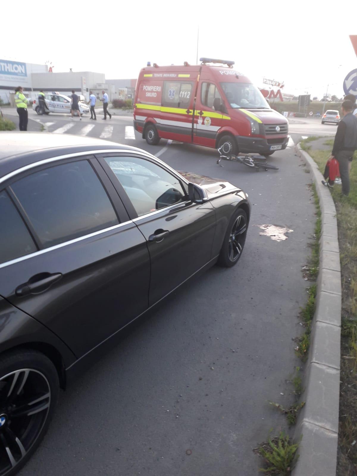 Accident cu un biciclist grav rănit în zona Carrefour din Constanţa