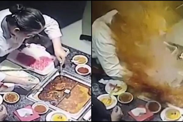 Incident într-un restaurant din China