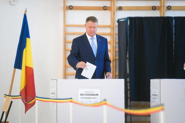 Klaus Iohannis, la votul pentru Alegerile Europarlamentare 2019 și Referendum pentru justiție
