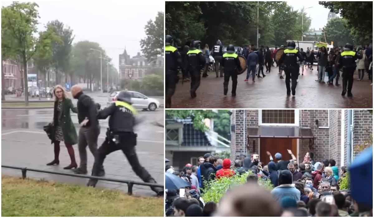 Protest la vod, în Olanda