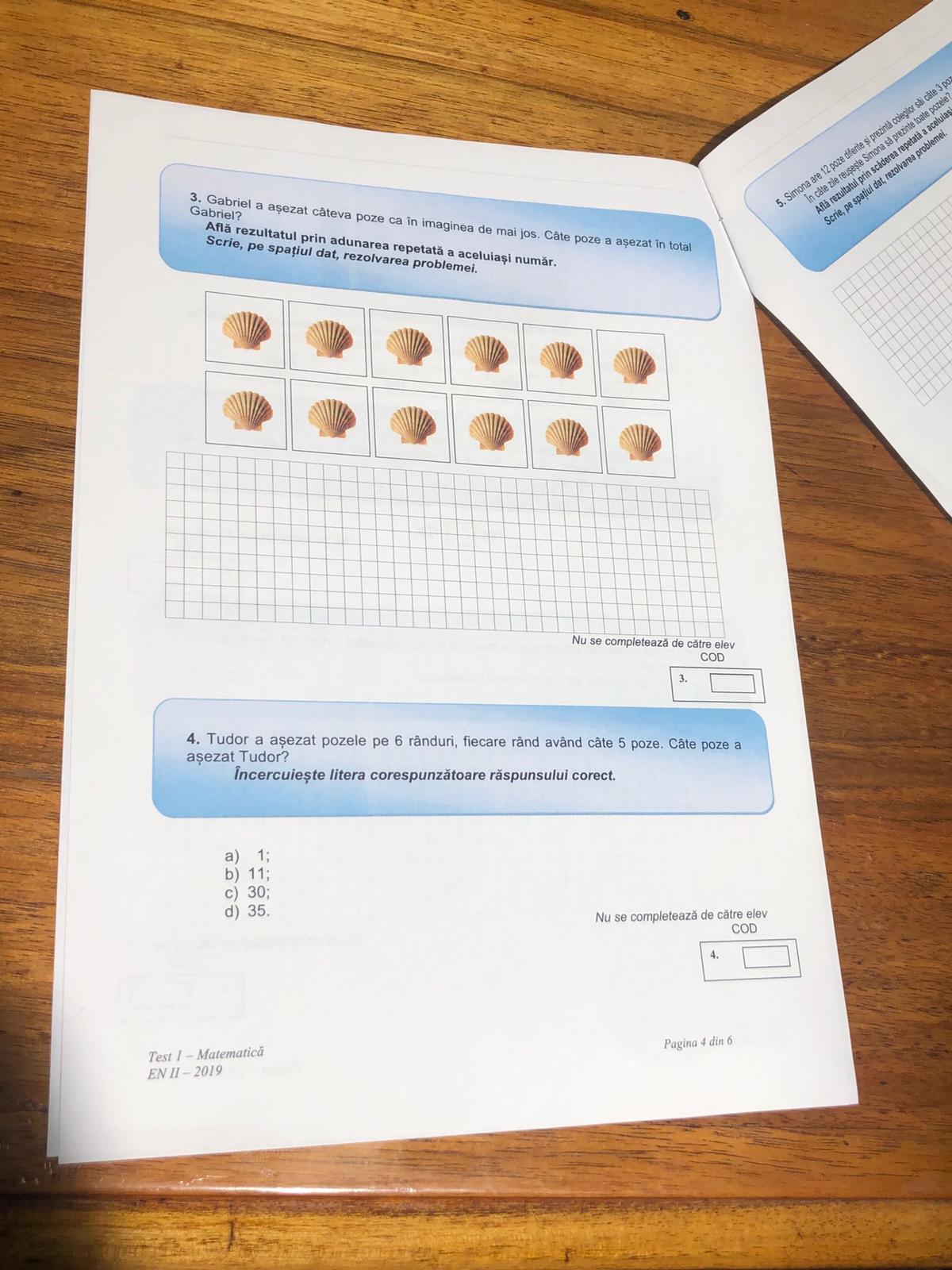 Evaluare Naţională 2019, clasa a II-a