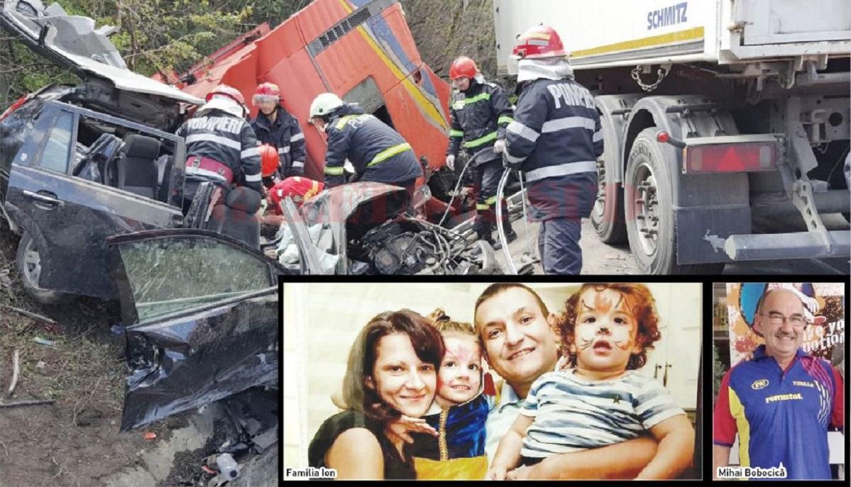 O familie cu doi copii, de 7 şi 3 ani, a murit în accidentul de la Pădurea Sarului