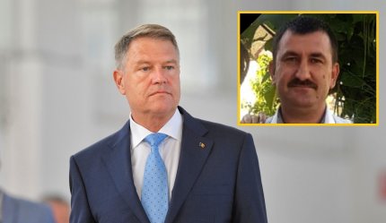 Klaus Iohannis și polițistul care a fost ucis