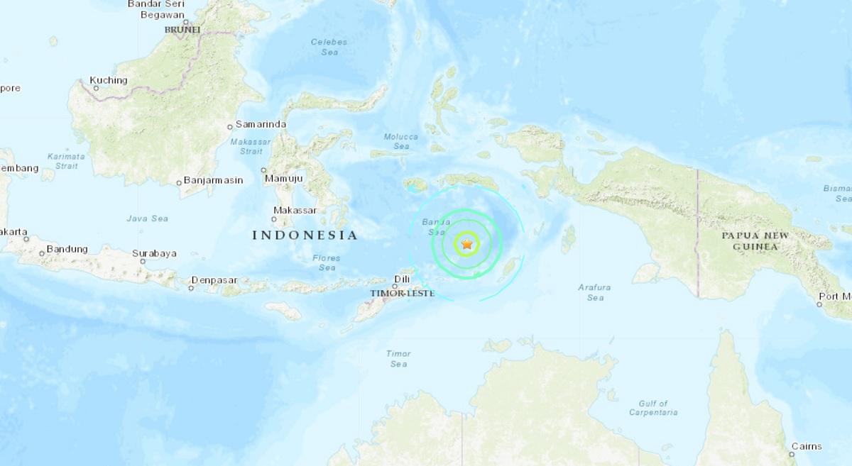 Hartă interactivă, cutremur în Indonezia Cutremur în Indonezia