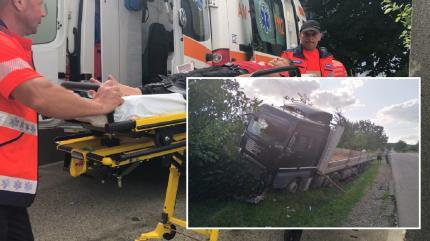 Accident cu camion, în Botoşani