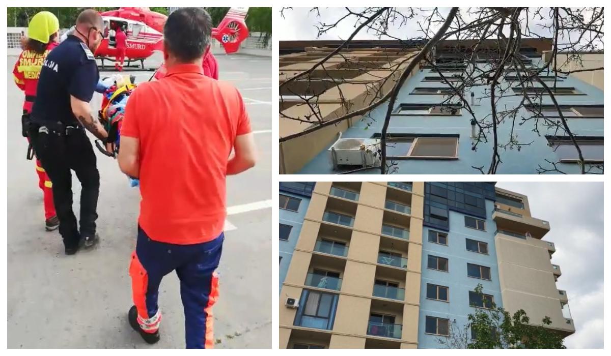 Copil de 3 ani cazut de la etajul 5